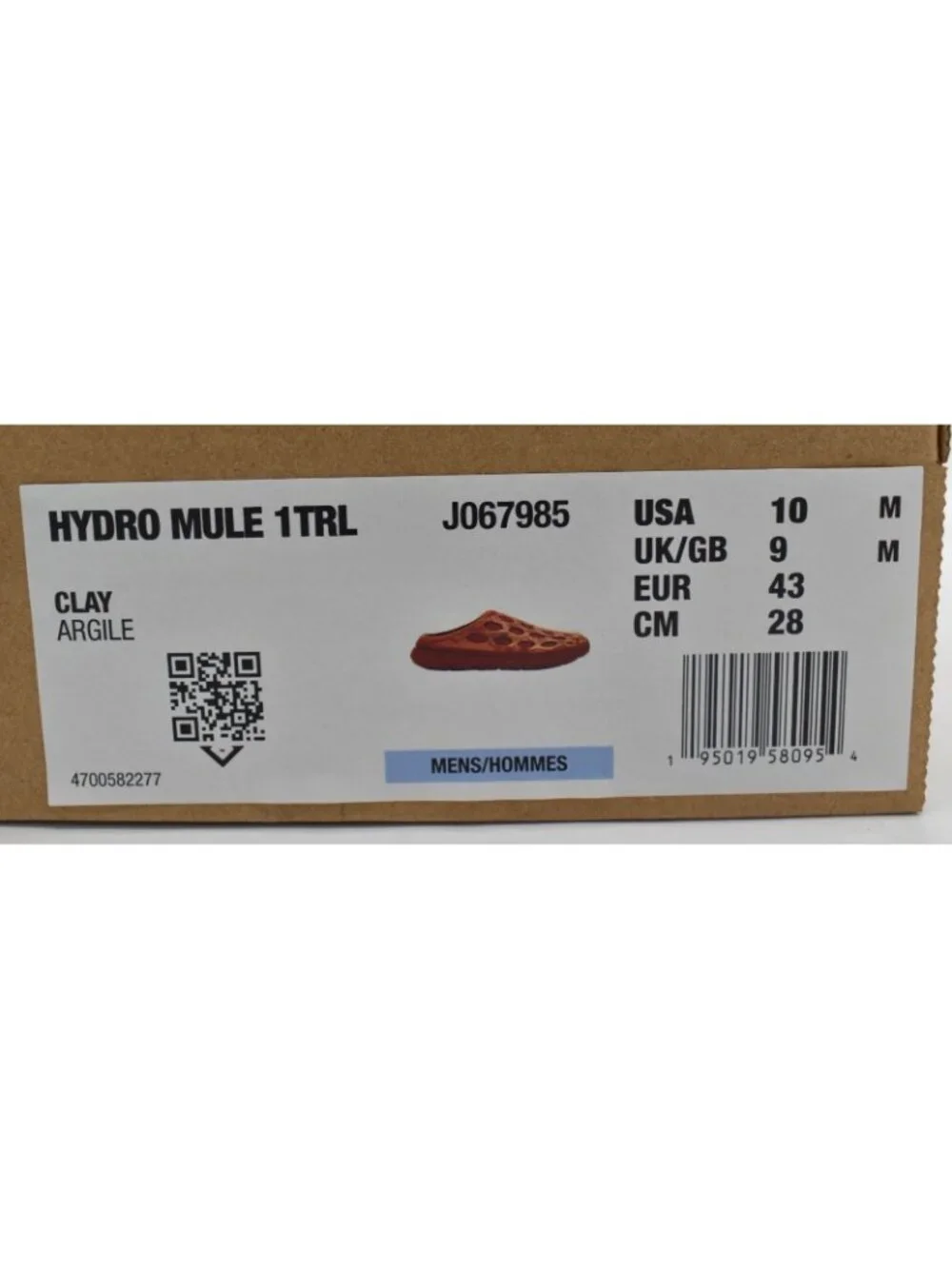 Merrell Mens Size 10 Hydro Mules 1TRL‎ Clay Orange Water Amphibious Mules Shoes